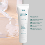 KESH Hydrating Facial Cleanser – Ceramides + Hyaluronic Acid + Niacinamide – Gentle Barrier-Repair Gel Cleanser for Dry & Sensitive Skin – 100ml
