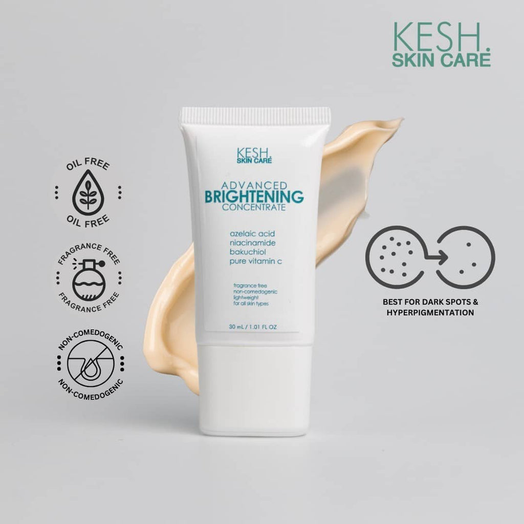 KESH Starter Advanced Brightening Concentrate  Bundle – Hydration, Hyperpigmentation and Pimple Marks Corrector Set