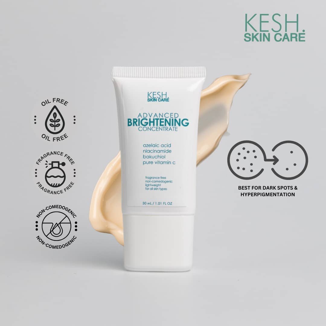 KESH Advanced Brightening Concentrate – Brightening & Anti-Aging Gel for Uneven Skin Tone – 50 g