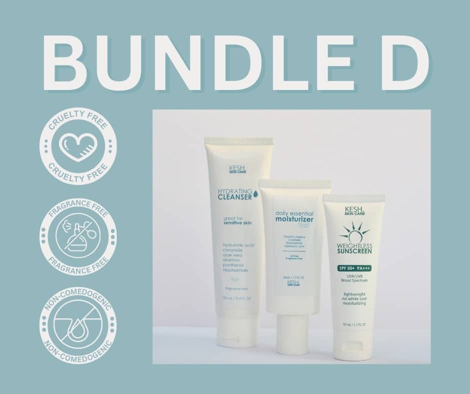 KESH Bundle D – Barrier Restoring Skincare Set for Sensitive & Dry Skin
