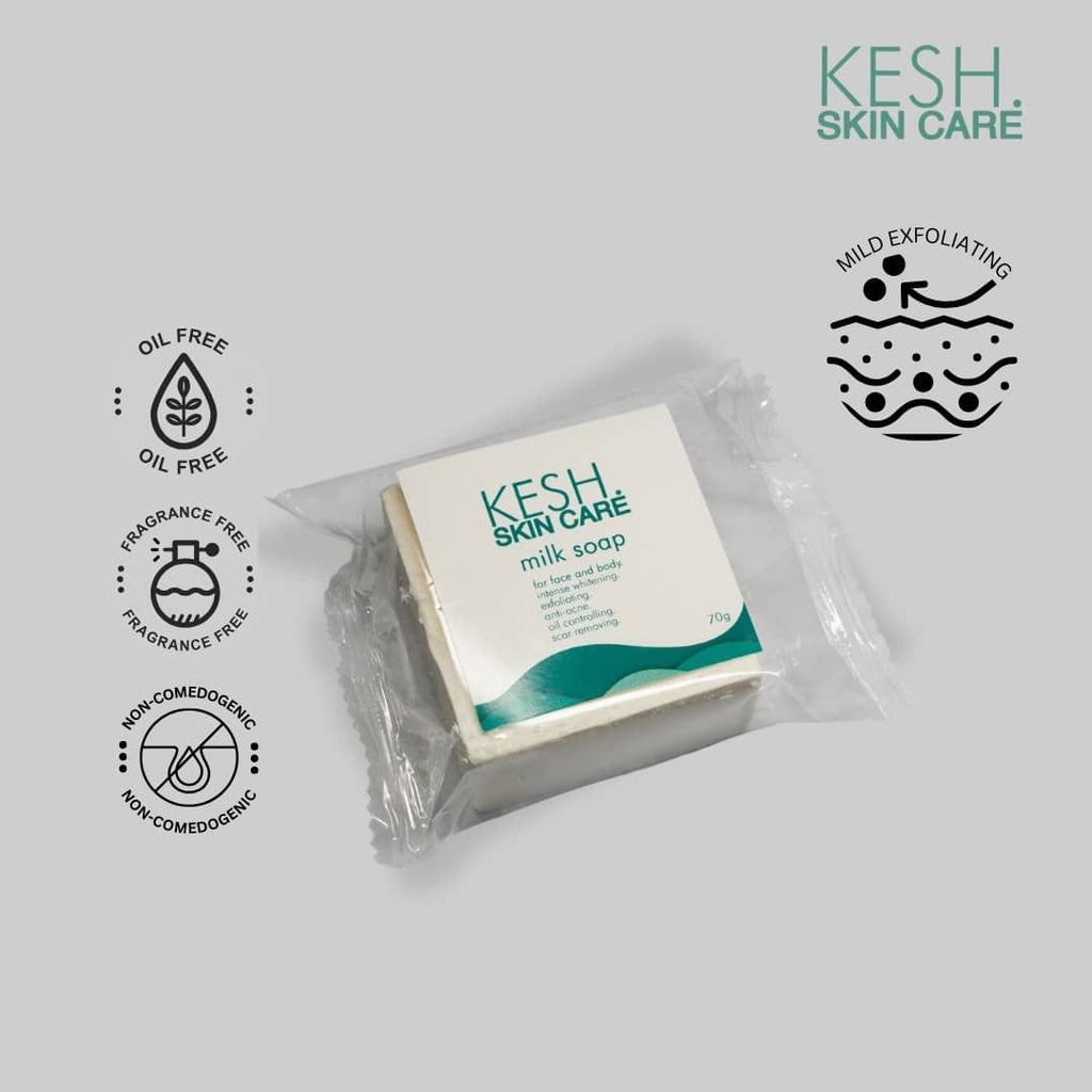 KESH Bundle B – Milk Soap & Daily Essentials Set for Clean & Hydrated Skin