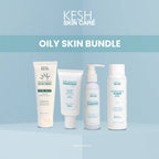 KESH Oily Skin Bundle – Gentle Acne Cleanser, Hydrating Toner, Daily Essential Moisturizer & Weightless Sunscreen | Complete Skincare Set for Oily and Acne-Prone Skin
